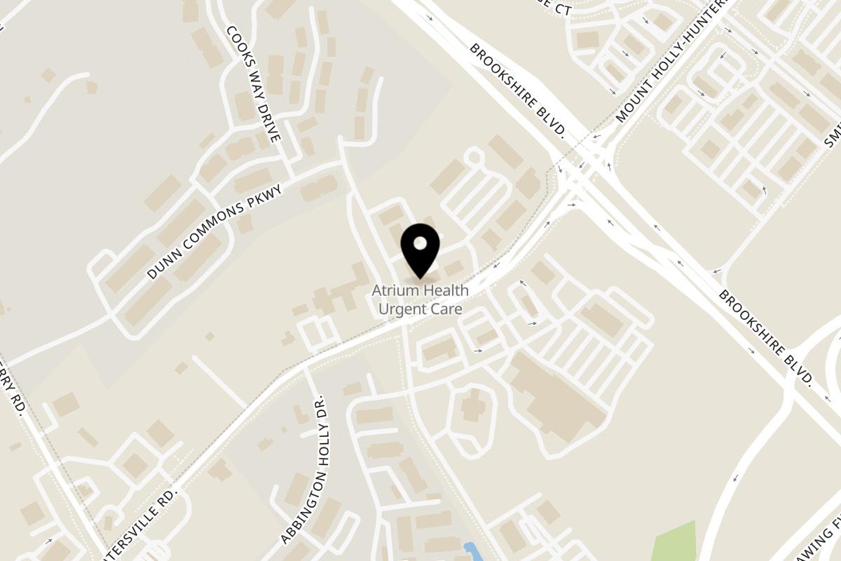 Map showing the location of Chicken Bee on 10210 Couloak Dr F in Charlotte